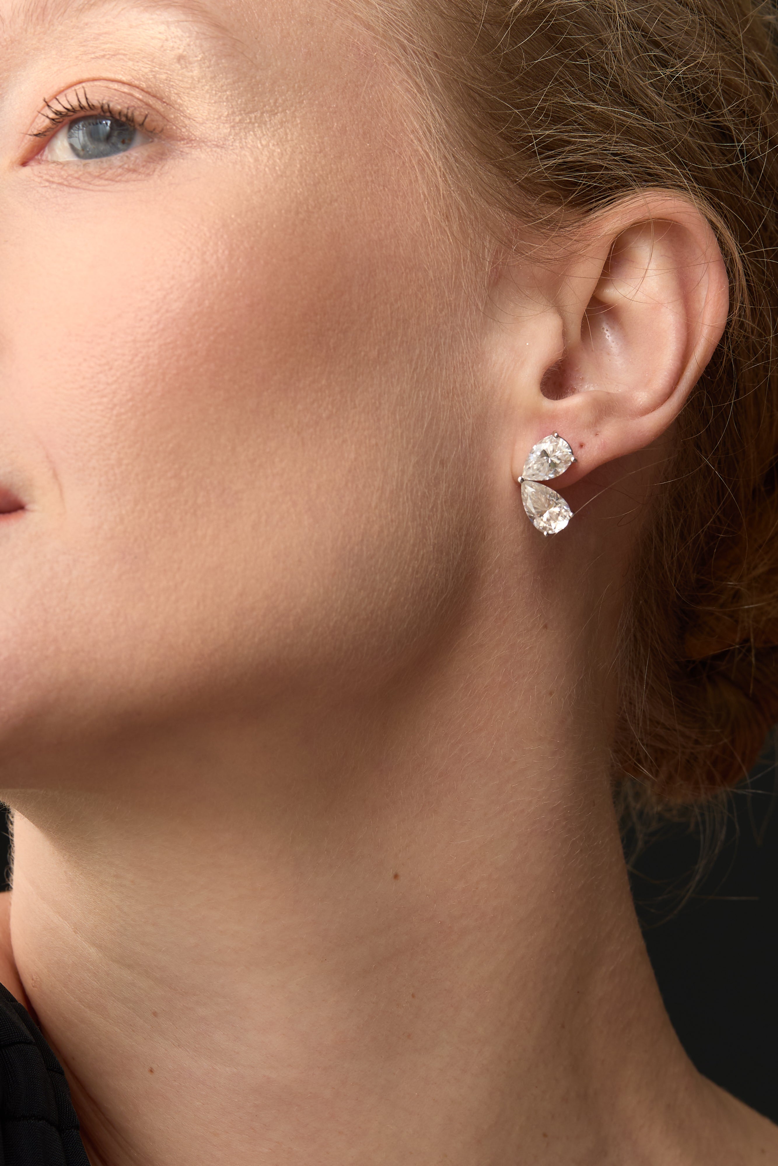 Sterling Silver Moissanite Butterfly Earrings | London Jewellery