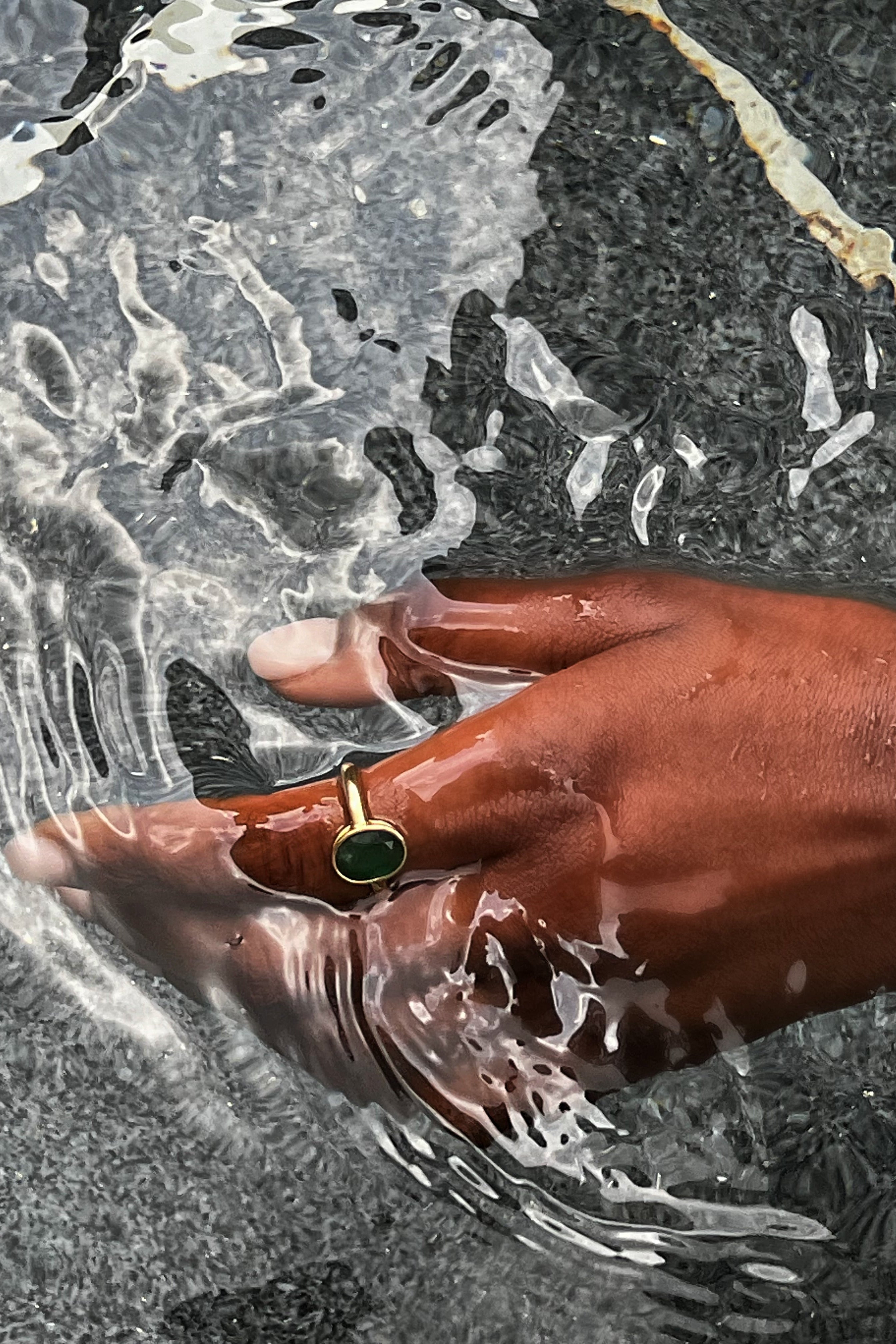 18k Gold Zambian Emerald Ring | 3ct Oval Engagement Ring